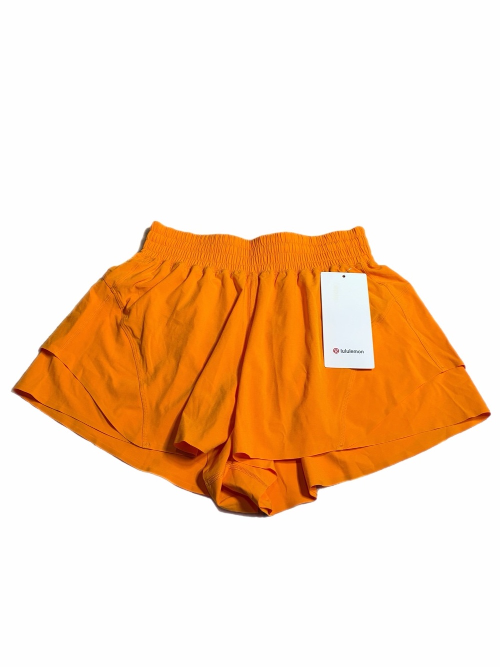 NWT Lululemon Shake It Out High-Rise Running Short 2.5" (Citrus Sizzle) Size S